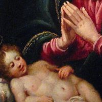 17世紀油彩画聖母子