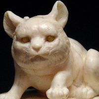 明治猫置物